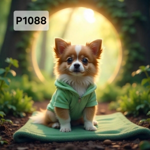 Panel poliester wodoodporny oxford na TORBĘ - PIES  P1088  NA ZAMÓWIENIE