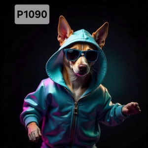 Panel poliester wodoodporny oxford na TORBĘ - PIES  P1090  NA ZAMÓWIENIE