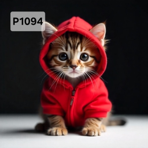 Panel poliester wodoodporny oxford na TORBĘ - KOT  P1094  NA ZAMÓWIENIE