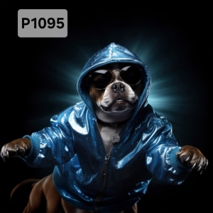 Panel poliester wodoodporny oxford na TORBĘ - PIES  P1095  NA ZAMÓWIENIE