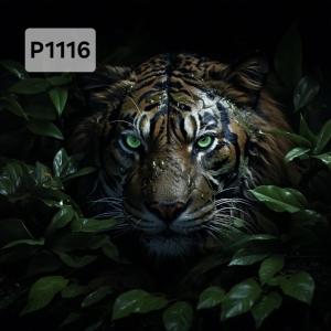 Panel poliester wodoodporny oxford na TORBĘ - TYGRYS  P1116  NA ZAMÓWIENIE