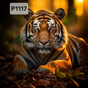 Panel poliester wodoodporny oxford na TORBĘ - TYGRYS  P1117  NA ZAMÓWIENIE