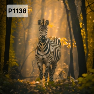 Panel poliester wodoodporny oxford na TORBĘ - ZEBRA  P1138  NA ZAMÓWIENIE