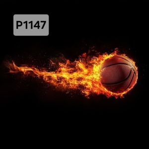 Panel poliester wodoodporny oxford na TORBĘ - PIŁKA DO KOSZYKOWKI  P1147  NA ZAMÓWIENIE