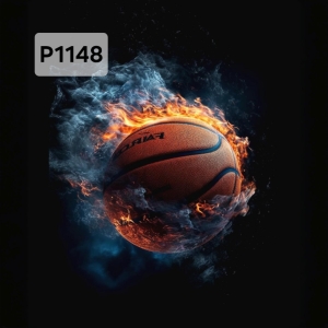 Panel poliester wodoodporny oxford na TORBĘ - PIŁKA DO KOSZYKOWKI  P1148  NA ZAMÓWIENIE