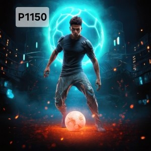 Panel poliester wodoodporny oxford na TORBĘ - PIŁKARZ  P1150  NA ZAMÓWIENIE