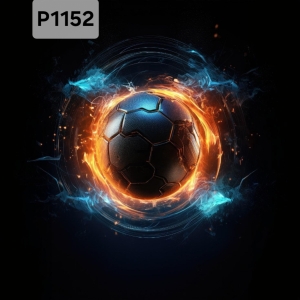 Panel poliester wodoodporny oxford na TORBĘ - PIŁKA NOŻNA  P1152  NA ZAMÓWIENIE