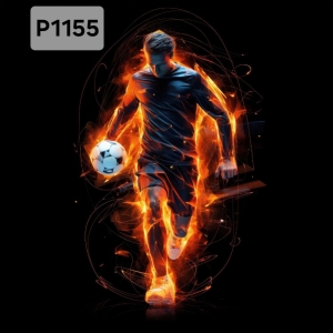 Panel poliester wodoodporny oxford na TORBĘ - PIŁKARZ  P1155  NA ZAMÓWIENIE