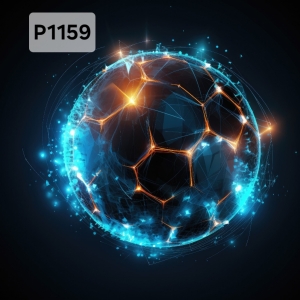 Panel poliester wodoodporny oxford na TORBĘ - PIŁKA NOŻNA  P1159  NA ZAMÓWIENIE