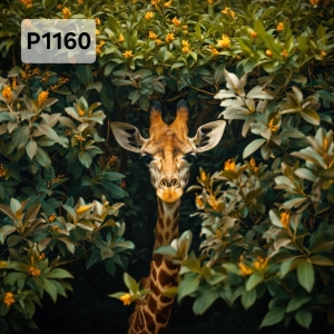 Panel poliester wodoodporny oxford na TORBĘ - ŻYRAFA  P1160  NA ZAMÓWIENIE