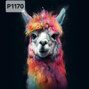 Panel poliester wodoodporny oxford na TORBĘ - LAMA  P1170  NA ZAMÓWIENIE