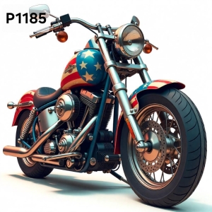 Panel poliester wodoodporny oxford na TORBĘ - MOTOR/MOTOCYKL  P1185  NA ZAMÓWIENIE