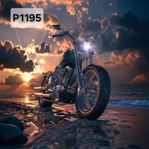 Panel poliester wodoodporny oxford na TORBĘ - MOTOR/MOTOCYKL  P1195  NA ZAMÓWIENI