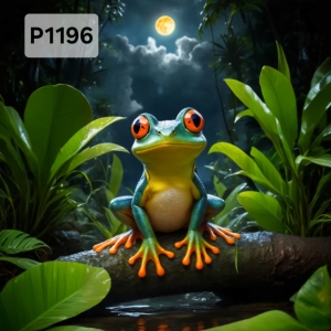 Panel poliester wodoodporny oxford na TORBĘ - ŻABA  P1196  NA ZAMÓWIENI