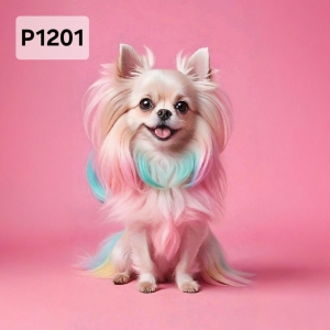 Panel poliester wodoodporny oxford na TORBĘ - PIES CHIHUAHUA DŁUGOWŁOSY  P1201  NA ZAMÓWIENIE