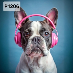 Panel poliester wodoodporny oxford na TORBĘ - PIES BULDOG FRANCUZKI P1206  NA ZAMÓWIENIE