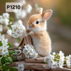 Panel poliester wodoodporny oxford na TORBĘ - KRÓLIK P1210  NA ZAMÓWIENIE