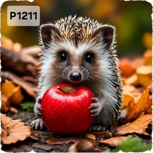 Panel poliester wodoodporny oxford na TORBĘ - JEŻ P1211  NA ZAMÓWIENIE