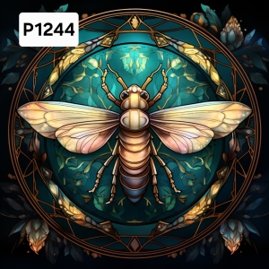 Panel poliester wodoodporny oxford na TORBĘ - OWADY WITRAŻ  P1244  NA ZAMÓWIENIE