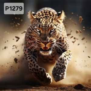 Panel poliester wodoodporny oxford na TORBĘ - PUMA W RUCHU P1279 NA ZAMÓWIENIE