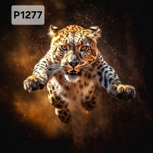 Panel poliester wodoodporny oxford na TORBĘ - PUMA W BIEGU P1277 NA ZAMÓWIENIE