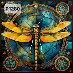 Panel poliester wodoodporny oxford na TORBĘ - WAZKA W WITRAZU NIEBIESKIM P1280 NA ZAMÓWIENIE