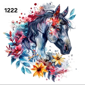 Panel poliester wodoodporny oxford na TORBĘ - KON/HORSE P1222  NA ZAMÓWIENIE