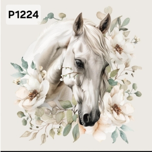 Panel poliester wodoodporny oxford na TORBĘ - KON/HORSE P1224  NA ZAMÓWIENIE