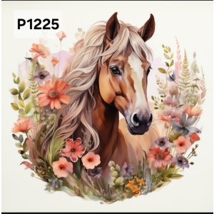 Panel poliester wodoodporny oxford na TORBĘ - KON/HORSE P1225  NA ZAMÓWIENIE