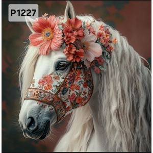 Panel poliester wodoodporny oxford na TORBĘ - KON/HORSE P1227  NA ZAMÓWIENIE