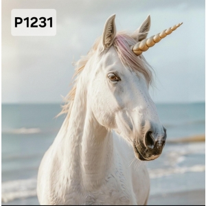 Panel poliester wodoodporny oxford na TORBĘ - JEDNOROŻEC/UNICORN P1231  NA ZAMÓWIENIE