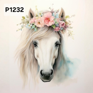 Panel poliester wodoodporny oxford na TORBĘ - KON/HORSE P1232  NA ZAMÓWIENIE