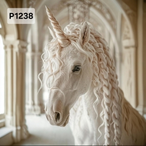 Panel poliester wodoodporny oxford na TORBĘ - JEDNOROŻEC/UNICORN P1238  NA ZAMÓWIENIE