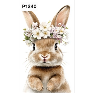 Panel poliester wodoodporny oxford na TORBĘ - KROLIK P1240  NA ZAMÓWIENIE