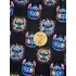 Singiel jersey cyfrowy z elastanem- STITCH NA CZARNYM KOLOROWE KLEKSY